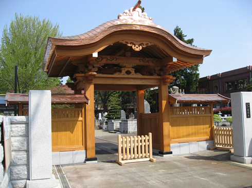 山門再建並車寄せ